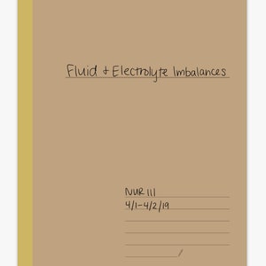 Fluid & Electrolyte Imbalances