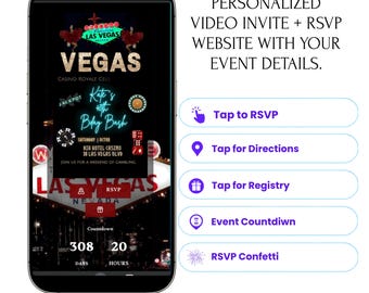 Evite Website Customized RSVP Interactive Invitation Save the Date Countdown, Google Maps, Gifts, Music, Text