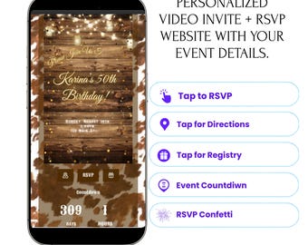 Evite Website Customized RSVP Interactive Invitation Save the Date Countdown, Google Maps, Gifts, Music, Text