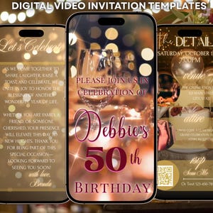 Digital Birthday Dinner invitation, Birthday Dinner, Digital Birthday Party Invite, Editable Template, Text, Birthday Party, text evite