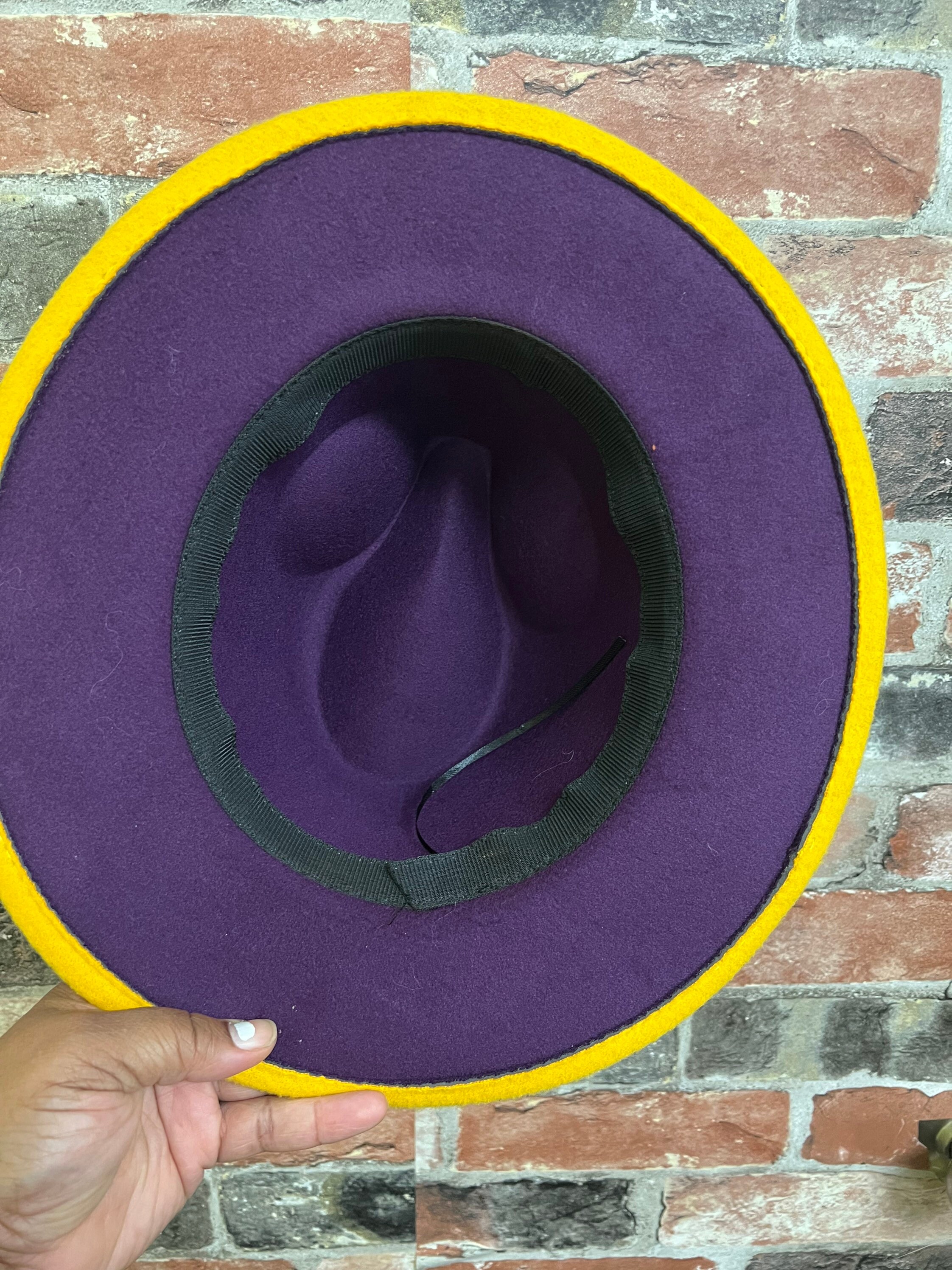 Adinka Fedora, Yellow and Black Fedora, Gift for Him or Her African Men