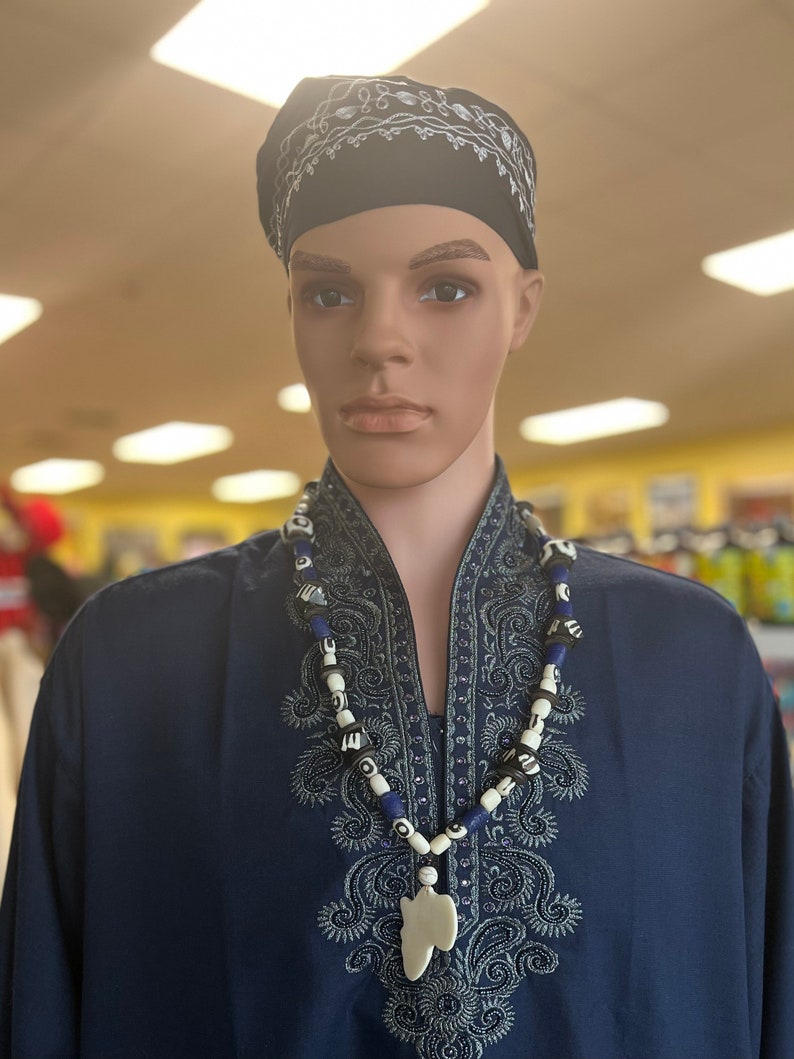 Men Africantribal Jewelry, African Map Necklace , Gift for Him, African