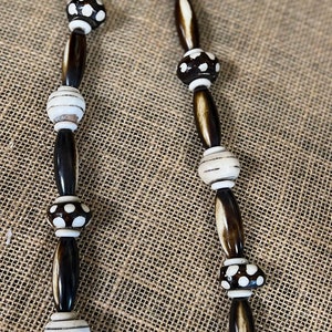 African Gems,  Beaded Necklace, Gift For Him, Men’s African Necklace, /Ethnic Necklace, Unisex African  Necklace,  Tribal Jewelry, Christmas