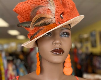 African Hat, Zulu Hat , African Church Hat, African Crown, African Formal Hat, Women Hat, Funk Hat