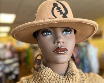 Gyname Tan Fedora/Unisex Hut/ethnische Fedora/Herbst und Winter Fedora/Unc Fedora Ankara Hut/Männer Fedora/Afrikanische Fedora