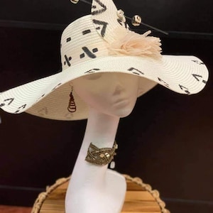 African Church Hat, Zulu Hat, Open Crown Hat, Gift For  her, African Headwear, Spring Hat,  Formal Women Hat,Wide Brim