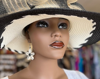 African Church Hat, Formal Hat, Spring Hat, Summer Hat, Gift For Her, Wide Brim Hat, Wedding Hat, Designer Hat, Open Crown Hat