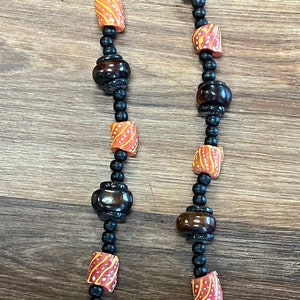 Men AfricanTribal Jewelry, African Jewelry For Men, African Map Necklace , Gift For Him, African Tooth Necklace, African Bead Necklace