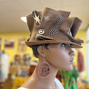 African Hat, Zulu Hat , African Church Hat, African Crown, African Formal Hat, Women Hat, Funk Hat