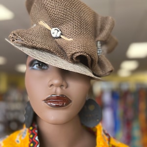 African Hat, Zulu Hat , African Church Hat, African Crown, African Formal Hat, Women Hat, Funk Hat