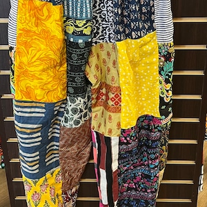 African Patchwork Pants/Afrocentric Pants/African Print Pants/African Patchwork Pants/Elastic/Drawstring