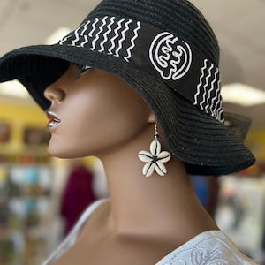 Black African Hat/Church Hat/Fedora Hat/Mothers Day Hat/Tea Hat/ Wedding Hat /Artful Hat/Funeral Hat