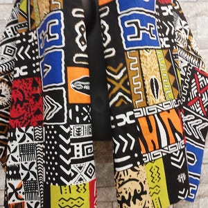 Patchwork Duster Coat, African Print Lounge Wear
