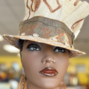 African Hat, Zulu Hat , African Church Hat, African Crown, African Formal Hat, Women Hat, Funk Hat