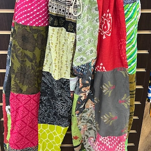 African Patchwork Pants/Afrocentric Pants/African Print Pants/African Patchwork Pants/Elastic/Drawstring