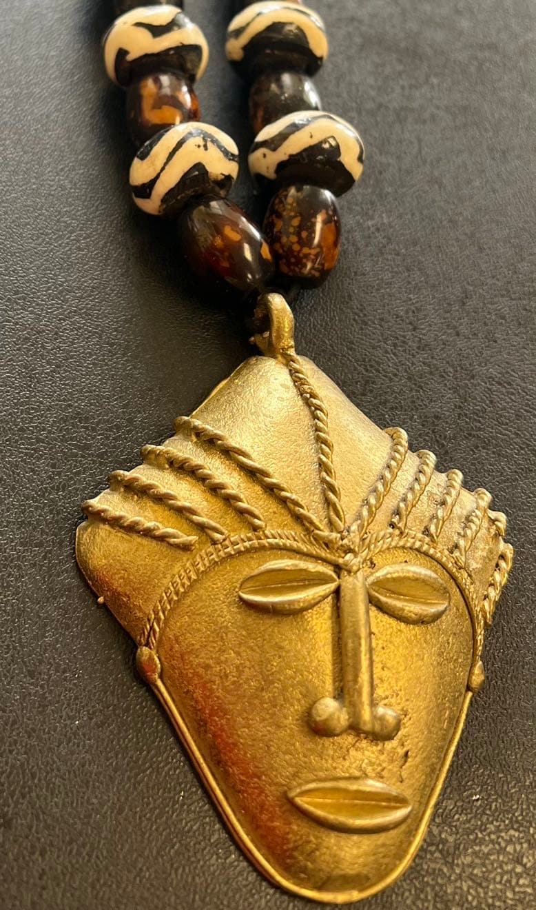 African Necklace/ Male Necklace/ Ethnic Necklace/ Ashanti Necklace