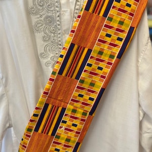 Black History Scarf,Reversible African Men Scarf, African Clothing For Men, African Accessory Scarf,African Print Scarf,Kente Scarf