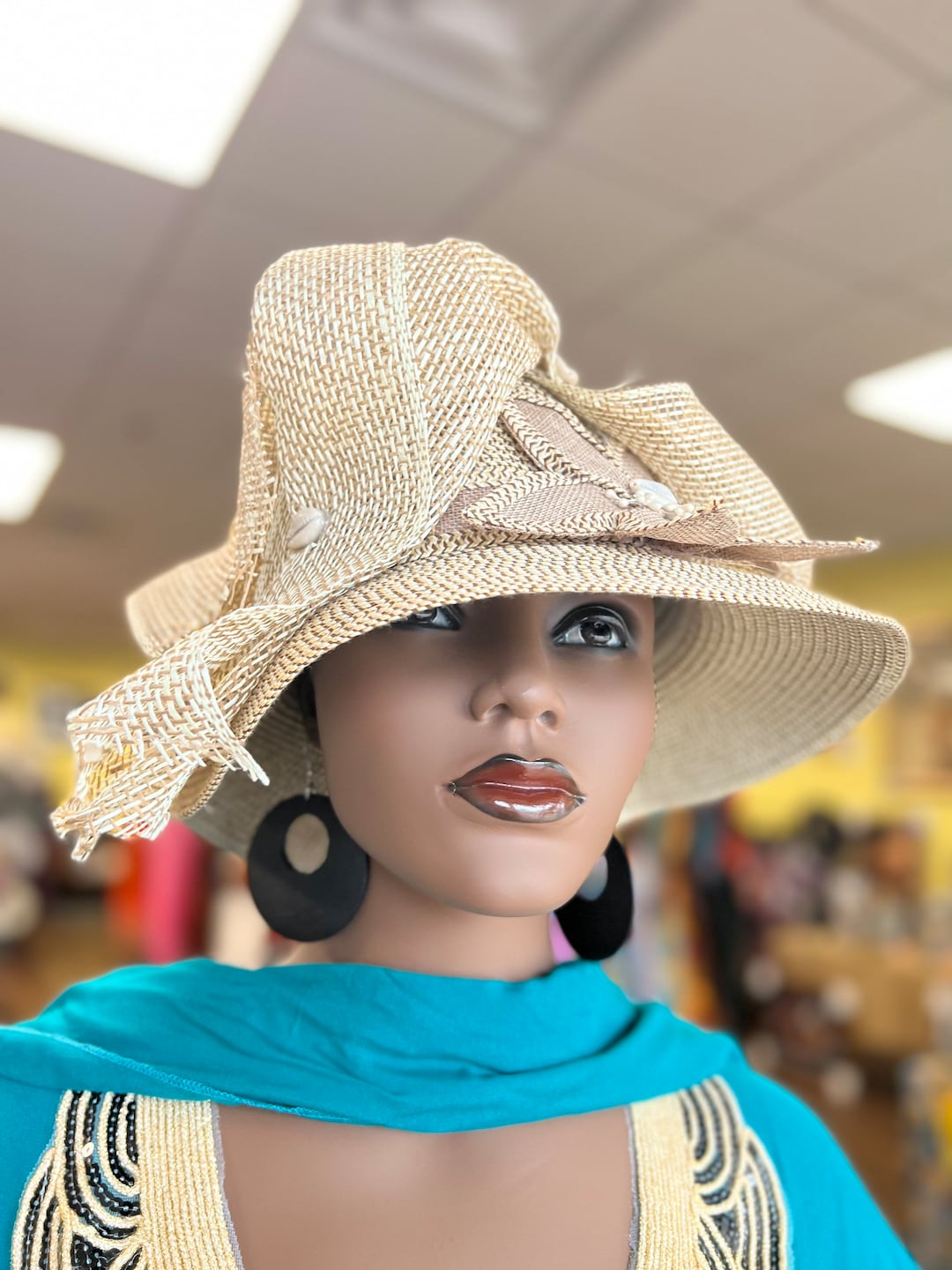 Tan Fedora/african Tan Hat/womens Hat/formal Hat/african Hat/ethnic Hat