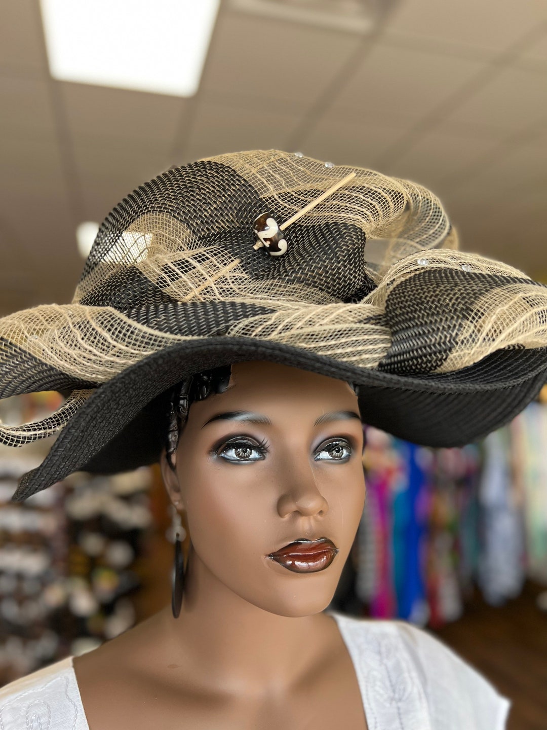 African Church Hat, Formal Hat, Spring Hat, Summer Hat, Gift for Her