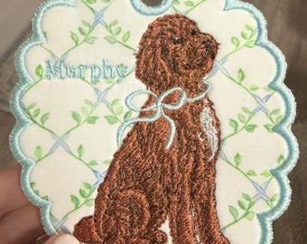 Embroidered Pet Custom Bag Tag