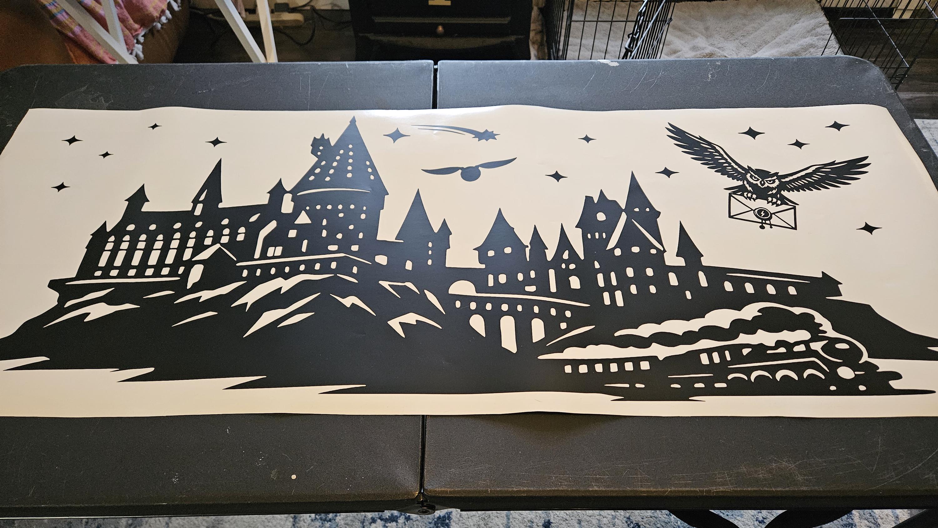 Wizard Castle Full Coverage Car Window Decal | Magical Fantasy Castle ...