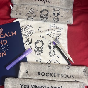 Rocketbook custom microfiber cloths. Sublimated Rocketbook,Custom Order, Rocketbook Accessories