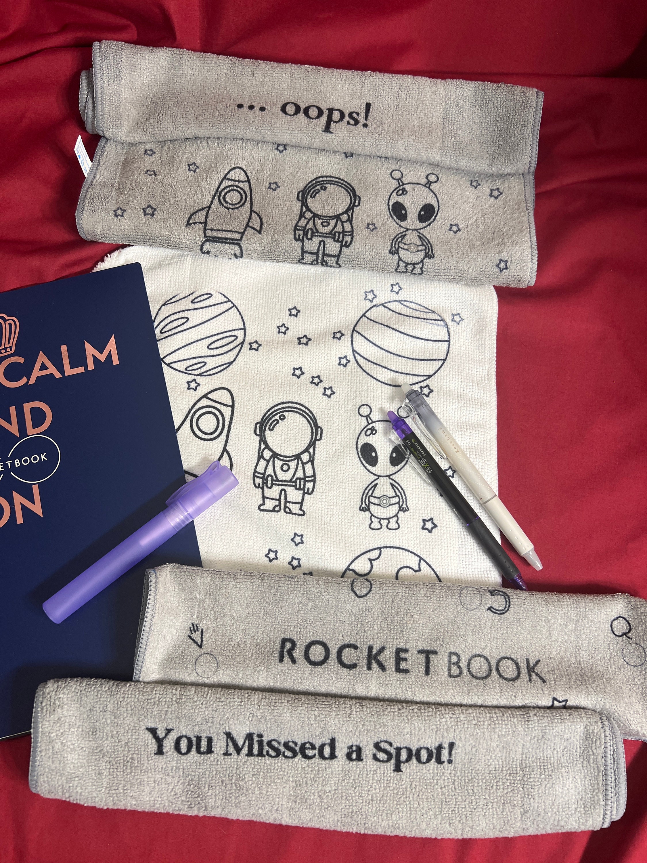 Rocketbook Custom Microfiber Cloths. Sublimated Rocketbook