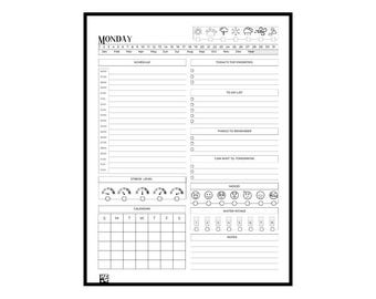 Páginas de agenda diaria Rocketbook, tamaño carta, descarga digital
