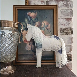Vintage Quilt Stuffed Horse