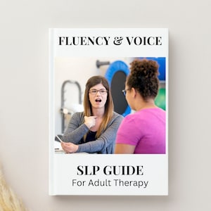 Fluency & Voice Exercises Intervention Activities for Medical SLPs- Education, Adult Speech Therapy Worksheets -LeahStagnitta