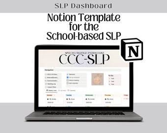 SLP Notion Template: Speech Therapy Dashboard, Student Management
