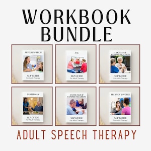 Speech Language Pathologist Adult Therapy Bundle, Speech Therapy, Worksheets, Resources, PDF Downloads, Medical SLP, Medical Speech Therapy