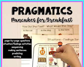 Pancakes for Breakfast Pragmatics Activities: Social Skills & Emotion Cards