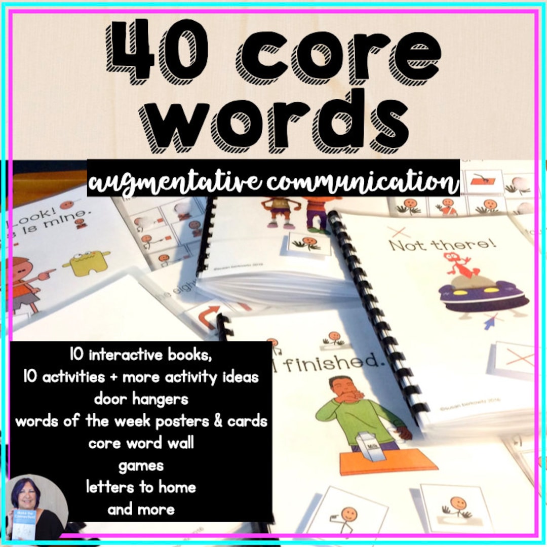 AAC 40 Core Words for Nonverbal Communication Core Vocabulary Words