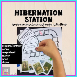 Logopädie Aktivitäten Sprachlernen Homeschool Mom Squenching Karten Printables Buch Begleiter Winterschlaf Station Logopädie