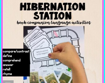 Winterschlafstation Logopädie: Sprachaktivitäten, Buchbegleiter (Printables)