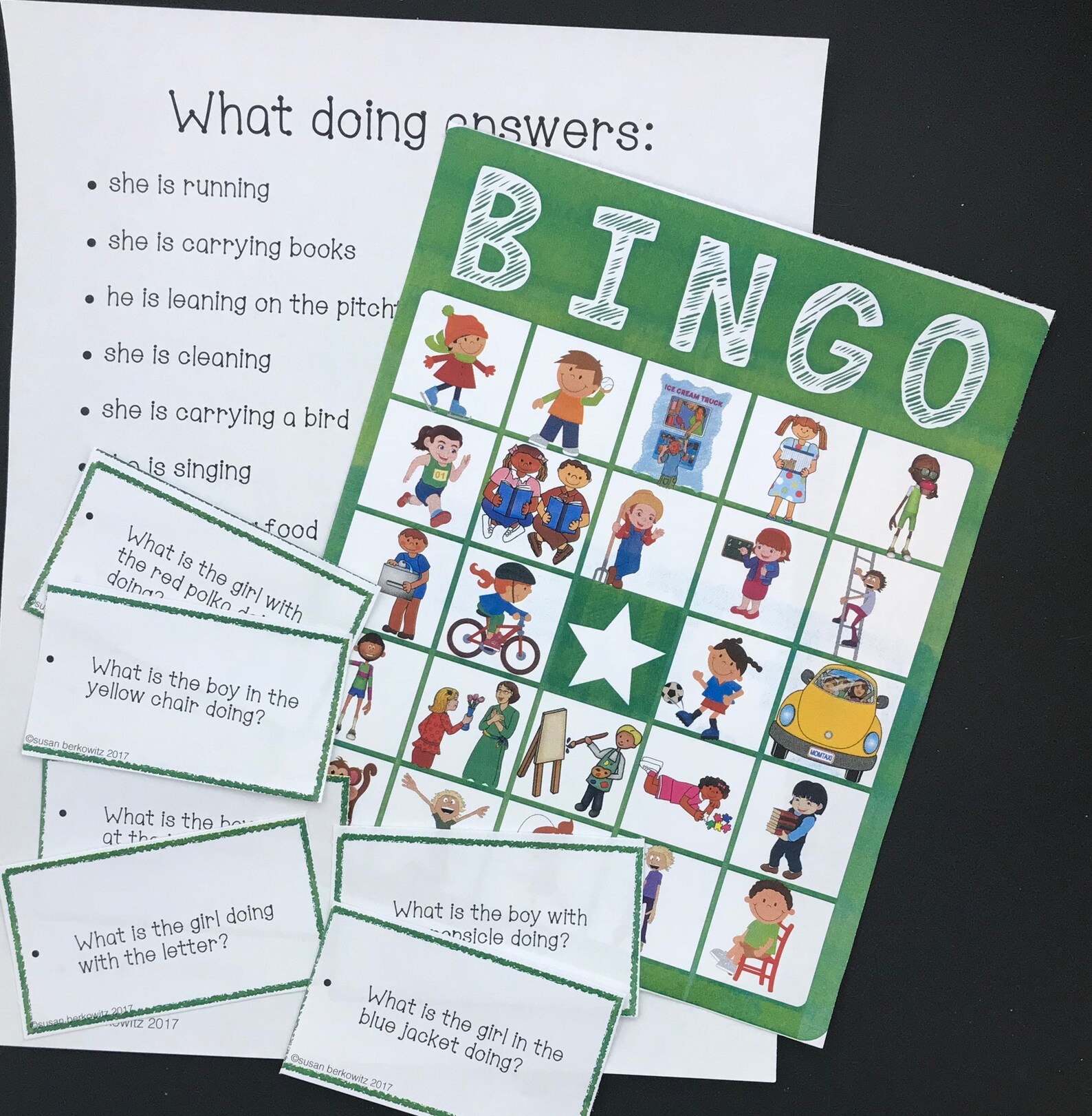 Wh Questions Bingo Game for Speech Therapy, Homeschool (PDF) - Etsy