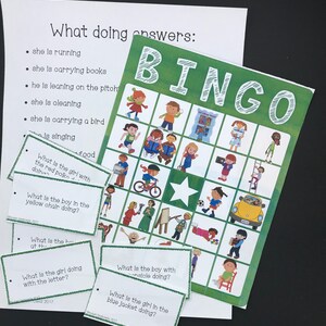 Wh Questions Bingo Game for Speech Therapy, Homeschool (PDF) - Etsy