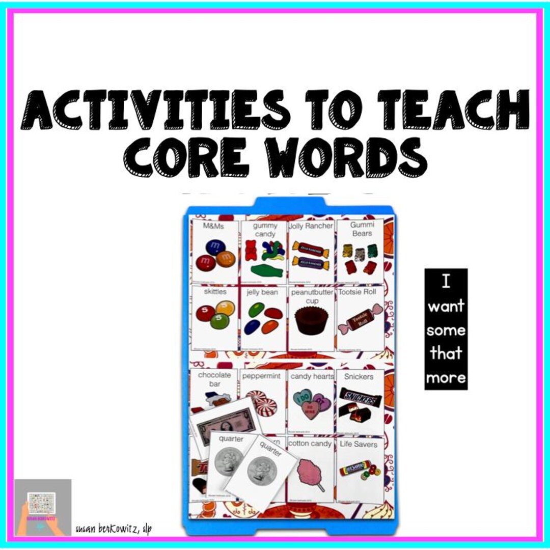 AAC Core Vocabulary Activities | Autism Speech Therapy Resources - Etsy