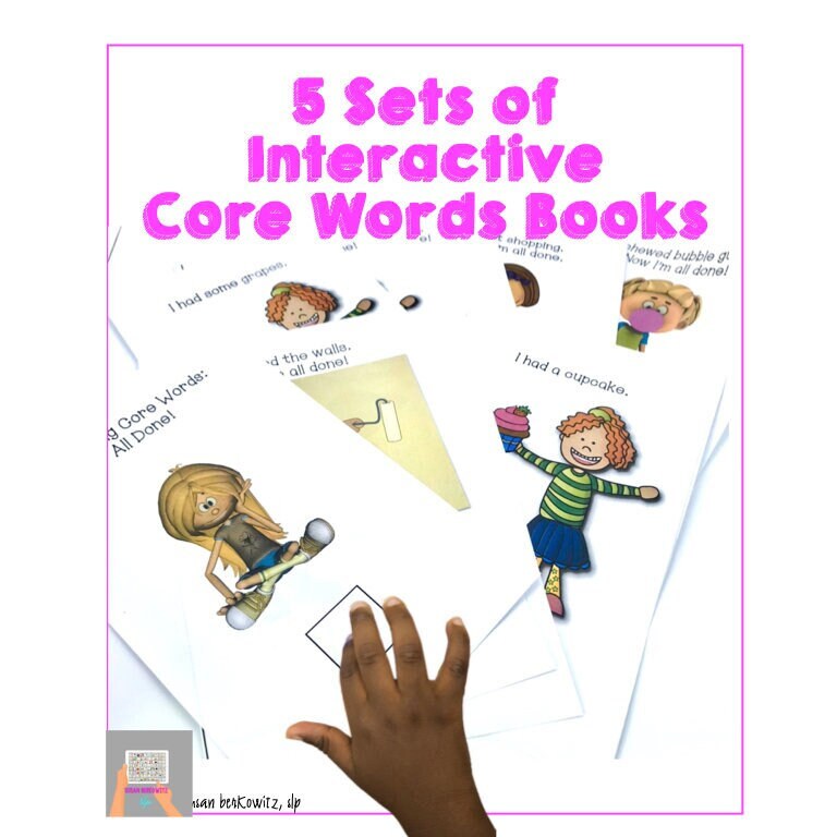 AAC Core Vocabulary Interactive Books: Core Words & Phrases - Etsy