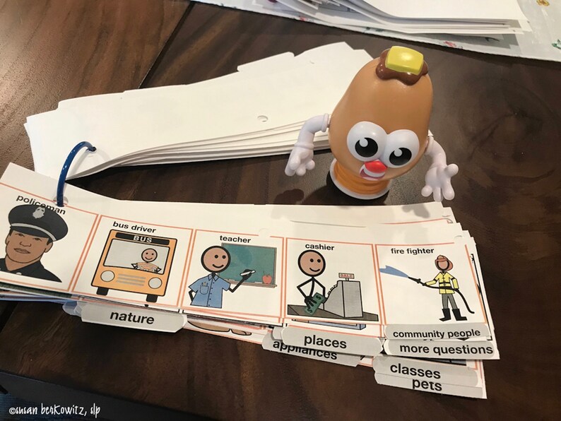 AAC Core Word Communication Boards With Flip Strips Etsy