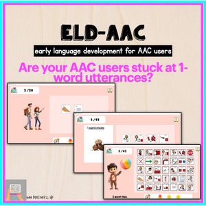 Appli AAC Core Vocabulary for AAC Early Language Development Programme de formation de mots de base Communication non verbale Orthophonie ou éducation spécialisée