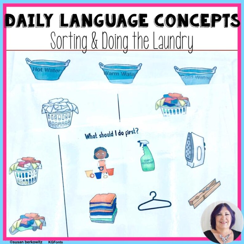 Laundry Life Skills Cards: Sorting & Predictions, Speech Therapy - Etsy