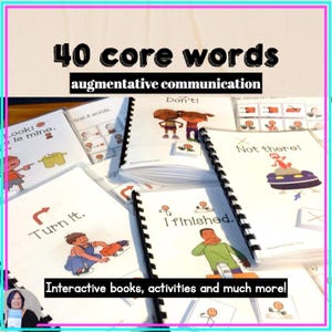 AAC Core Words Activities Nonverbal Communication Core Vocabulary Speech Therapy Activities 40 Core Words Adapted Books and Simulations