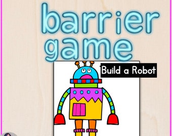 Roboter Barriere Spiel | Sprachenlernen, Logopädie