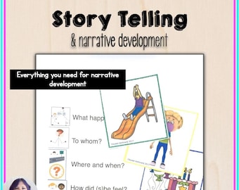 Storytelling Cards for Speech Therapy: Visual Narrative Cues