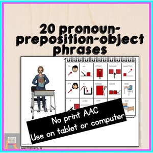 Core Vocabulary Phrases Digital Activity AAC Core Word Phrases Practice Speech Therapist Special Education Teacher Nonverbal Communication