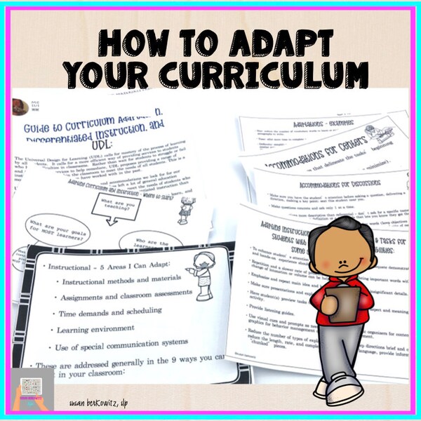 Teachers Adapt Curriculum Instruction Differentiate Content Accommodate Learning Disability ADHD Language Disorder Dyslexia Inclusion Class