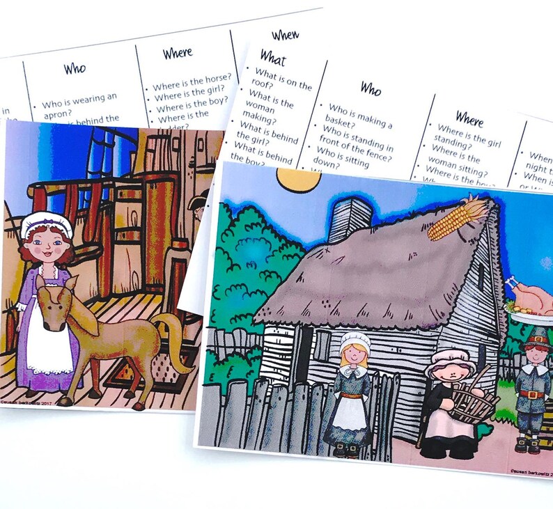 Special education resource book on colonial life for speech and language therapy