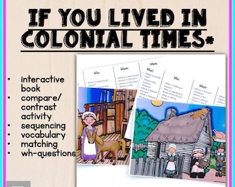Libro complementario de terapia del habla de Colonial Life, actividades de lenguaje (descarga digital)